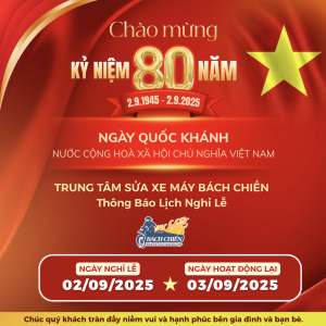 THÔNG BÁO NGHỈ LỄ QUỐC KHÁNH 2/9